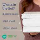 King Size 4 Piece Sheet Set - Comfy Breathable & Cooling Sheets - Hotel Luxury Bed Sheets for Women & Men - Deep Pockets, Easy-Fit, Extra Soft and Wrinkle Free Sheets - White Oeko-Tex Bed Sheet Set
