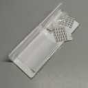 OAPRIRE White Acrylic Floating Shelves Set of 2 - Damage Free Expand Wall Space - 12 Inch Wall Shelves with Strong Adhesive for Bathroom, Bedroom, etc