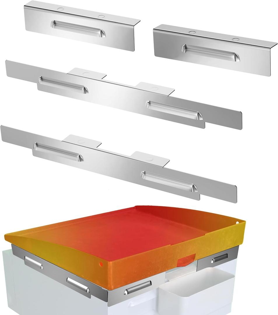 Upgraded Wind Guards for 17 inch Blackstone Griddle, Blackstone Griddle Accessories, Magnetic 430 Stainless Steel Wind Screens, Hold Heat, Protect Flame, Save Gas