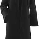 Men's Cosplay Cloak Robe Costume Halloween Tunic Hooded Uniform Size 3XL, Black 