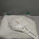 Levtex Home Cross Stitch Reversible Twin XL/Twin Quilt Set (68x86in) with 1 Pillow Sham (26x20in) - Stitch Texture - Cream - 100% Cotton Twin Size Quilt Bedding Set - Lightweight, Soft, Pre-Washed