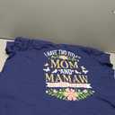 I Have Two Titles Mom and Mamaw and I Rock Them Both Shirt T-Shirt (Blue, 5X)