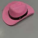 Dog Cowboy Hat Sombrero Puppy Hat Dog Cat Costume Cosplay Cap Puppy Pet Dog Cat Holiday Pet Party Decoration (Pink)