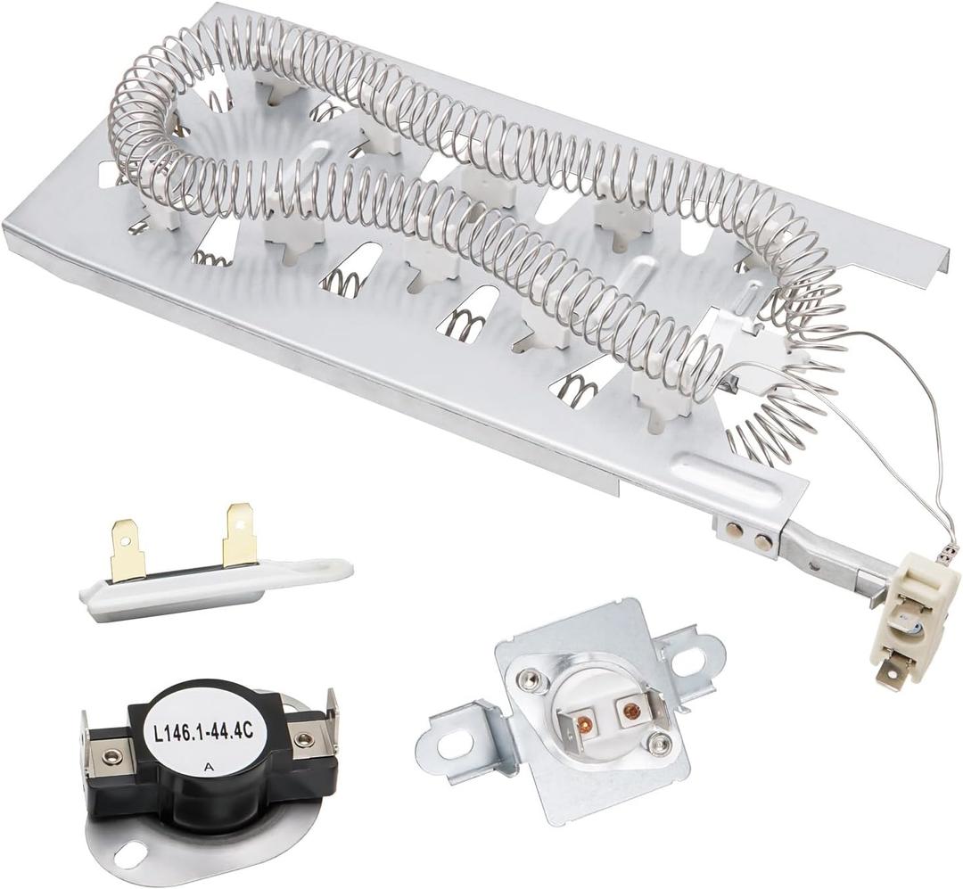Dryer Heating Element Kit Fit for Whirlpool WED5100HC2 WED5100HC0 WED5100HC1 WED5100HW2 WED5100HW1 WED5100HW0 WED5100HW3 WED5100HC3 WED8000DW4 WED5605MC0
