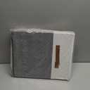 Large Toy Storage Box with Lid, Sturdy Toys Storage Chest Bin Organizer Basket with Dividers for Kids, Boys, Girls, Nursery, Closet, Bedroom, Playroom 25"x13" x16" (Grey and White)