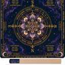 American Mahjong Mat with Charleston & Direction Reminders, 34 x 34 In
