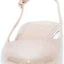 Madden Girl Women's Valerie Sling-Back Kitten Heel Pump, Nude Patent, 10