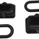 2PCS 50A DC Electrical Connector Dust Cover Silicone Soft Cover Black Dust Water Resistant Cover Cap Protector for Trailer or Caravan Power Connectors