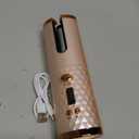 Cordless Automatic Curling Iron, USB Rechargeable Curling Wand with LCD Display for Styling, Portable Travel Styler