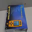 Handheld Fish Finder Portable Fishing Kayak Fishfinder Fish Depth Finder Fishing Gear with Sonar Transducer and LCD Display (Yellow)