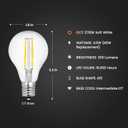 Feit Electric BPA1540N/827/LED/2 Decorative Clear Glass Filament LED Dimmable 40W Equivalent Classic A15 Light Bulb (Pack of 2), Soft White