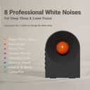 Decorative Night Light with Bluetooth Speaker | Cute Desktop Decor, Portable & Rechargeable, 4 Color Modes + White Noise | Ideal Gift for Home, Office, Travel |Black