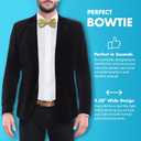GoTie Men Geometric Bowtie (One Size Fits Most, The Bees-knees)