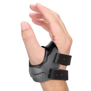 Velpeau CMC Thumb Brace for Osteoarthritis - with Shape-memory Restriction Splint, CMC Joint Stabilizer, Basal Thumb Arthritis Pain Relief and Support for Women and Men (Black, Right Hand, Large)