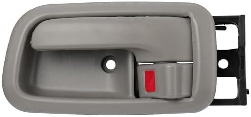 Lcyolada Interior Door Handle Front Left Driver Side for 2000 2001 2002 2003 2004 2005 2006 Toyota Tundra (Standard/Regular/Extended Cabs ONLY), Replace OE 81255, 692050C010B1, Gray