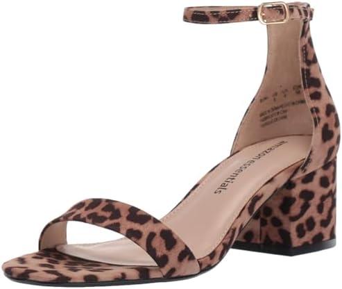Amazon Essentials Women's Two Strap Heeled Sandal Size 7.5
