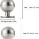 Asidrama 10 Pack Brushed Satin Nickel Kitchen Cabinet Knobs, Cabinet Knobs Kitchen Cabinet Hardware for Cupboard Drawer Knobs Dresser Knobs