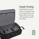 SwissGear Sion Softside Expandable Spinner Luggage Durable Lightweight Travel Suitcase, Black, Checked-Medium