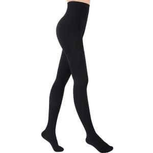 KTINNEAD 20-30 mmHg Compression Pantyhose for Women, Closed Toe Medical Compression Stockings, Waist High Opaque Compression Tights for Edema, Varicose Veins, Swelling, Pregnant, Teacher, Doctor (XL, Black3)