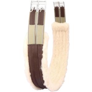 Fleece Padded Horse Girth 32" to 56" (Brown, 50")