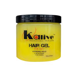 KALIVE Men's Hair Styling Gel 16 oz, Strong-Hold and Light Shine all day, Mens Hair Product fresh scent No Flaking.
