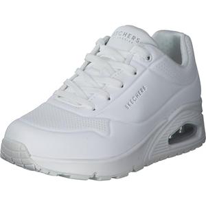 Skechers Women's Uno-Stand on Air Sneaker,White/White, 7 Wide