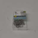 Zenna Home Easy-Glide Double Roller Shower Curtain Hooks - Brushed Nickel