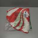 Christmas Bathroom Rugs, Candy Cane Bath Mat for Peppermint Christmas Decor, Winter Rugs Decorations, Absorbent Bathtub Doormats Non Slip Washable, 24 x 24 Inch