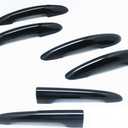 Keyless De-Chrome Black Gloss Door Handle Cover Compatible with Mini Cooper F54 Clubman JCW