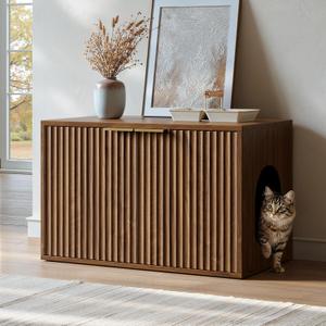 Cat Litter Box Enclosure (Walnut)