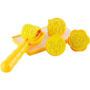 Kids Painting Tool Kit with Reusable Seal and Templates for Early Learning, and Portable Craft Drawing Set for Indoor and Outdoor Use - Yellow, as described