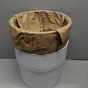 Scheurich Set of 2 Groove 9.6, Planter/Flower Pot/Plant Pot, Round, Colour: Bianco, Made with Recycled Plastic, for Indoor use