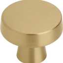 Amerock | Cabinet Knob | Champagne Bronze | 1-5/16 inch (33 mm) Diameter | Blackrock | 1 Pack | Drawer Knob | Cabinet Hardware