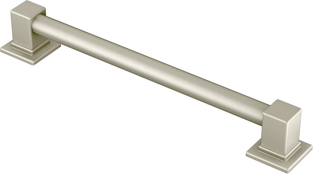 Moen YG8818BN Bathroom Safety 18-Inch Stainless Steel Modern Bathroom Grab Bar, Brushed Nickel