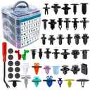 1801Pcs Automotive Clips Car Retainer Clips 40 Most Popular Sizes Auto Push Retainer Clips with Car Plastic Clip Remover for Ford GM Toyota Honda Chevy Chrysler BMW Benz Audi Nissan Subaru