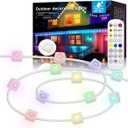 Permanent Outdoor Lights - Smart Outdoor LED Lights, 100ft RGB Color Changing, 54 Scene Modes, App Control, Waterproof IP67, Alexa Compatible