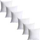 Calibrate Timing 18 x 18 inches Pillow Inserts, Set of 3 Hypoallergenic Brushed Microfiber Liner Down Alternative Filled Square Cushion Throw Pillow
