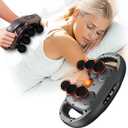 6 Head Massage Gun Deep Tissue with 9 Levels & 9 Modes, Electric Massager Tool for Legs, Arms, Waist, Back, Buttocks - Full Body Muscle Pain Relief, Ideal Gifts for Women, Men, Mom, and Dad (Gray)