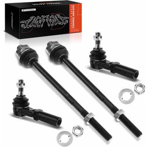 A-Premium 4Pcs Front Outer & Inner Tie Rod End Kits, Compatible with Chevrolet & GMC & Hummer - 2001-2019 - Silverado 1500/2500/3500 Suburban 2500 Avalanche & Sierra 1500/2500/3500 Yukon XL 2500 & H2