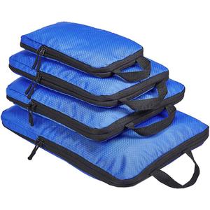COVAX 4 Set Compression Packing Cubes, Travel Luggage Organizers and Storage Packing Cubes, Blue