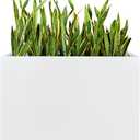 Metal Rectangular Planter, 35.5"x 10"x 28" White Planter Box for Outdoor, Easy Installation Galvanized Steel Planter with Drainage Holes, Outdoor Planter for Porch/Patio/Garden (Large)