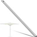 1 Pack 1.5'' Dia Umbrella Replacement Lower Pole, Heavy Steel Patio Umbrella Bottom Pole Replacement, 1.7 mm Thickness, No Bullet Buckle Outdoor