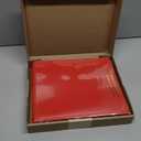 Nicky's Folder English Communicator, Parent-Teacher Folder, Patented Tear-Resistant, Flexible Plastic, 2 Inside Pockets, 2 Exterior Sleeves, Letter Size Paper, Single Color (24 Pack) (Red)