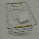 Amig - Graz Dish Rack - 42 x 31.5 x 15 cm - Steel with Wooden Handle - Colour White - Dish Rack with Drip Tray and Cutlery Holder - Capacity for 10 Plates and 6 Glasses