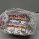 Maxcheck 100 Pack Christmas Cookie Boxes with Window - 4 x 4 x 2.5 Inches Treat Boxes for Bakery, Candy, Party Favors - Includes Twine and Gift Tags