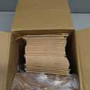 Ctosree 100 Pcs 1/2 lb Kraft Coffee Bags, Resealable Bakery Bags with Window Tin Tie Tab Lock Kraft Brown Paper Bag for Coffee Bean, Cookies, Treat, Snack, Treats