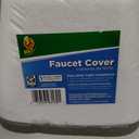 8pcs Duck Brand White Foam Faucet Cover - 5.25 in x 6.5 in x 5.25 in