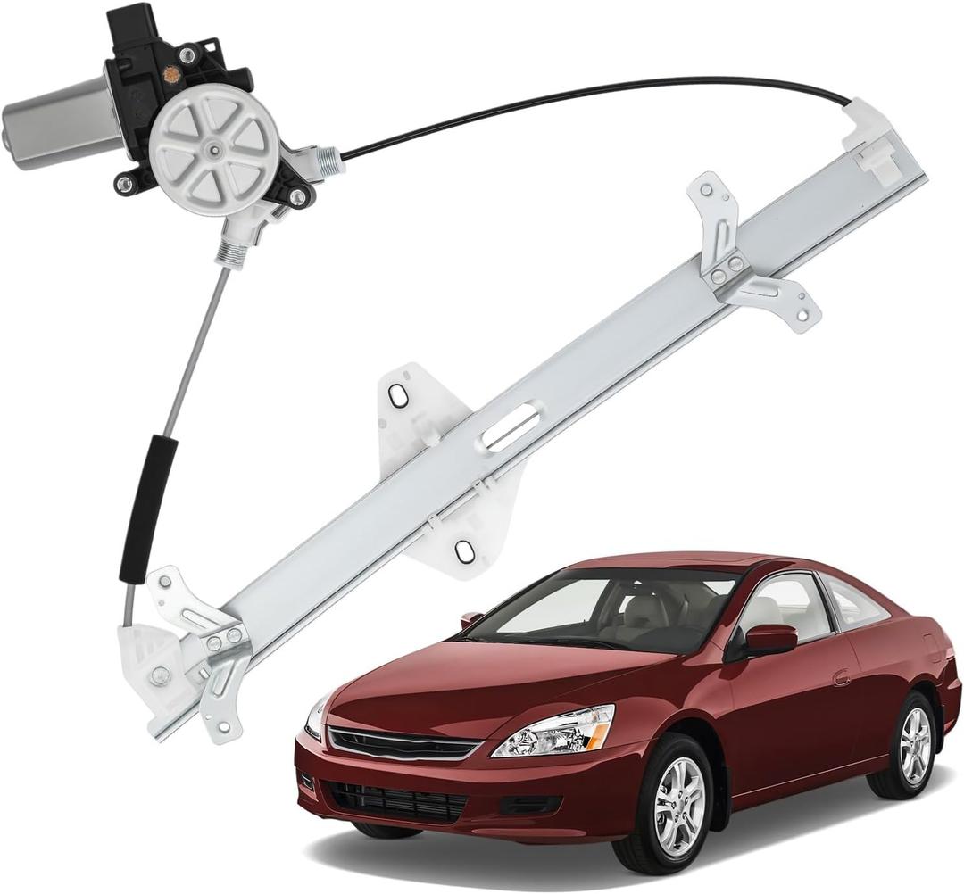 741-306 Front Left Driver Side Power Window Regulator with Motor Assembly Compatible with Honda Accord 2003 2004 2005 2006 2007 Replace 741306 72250SDAA02