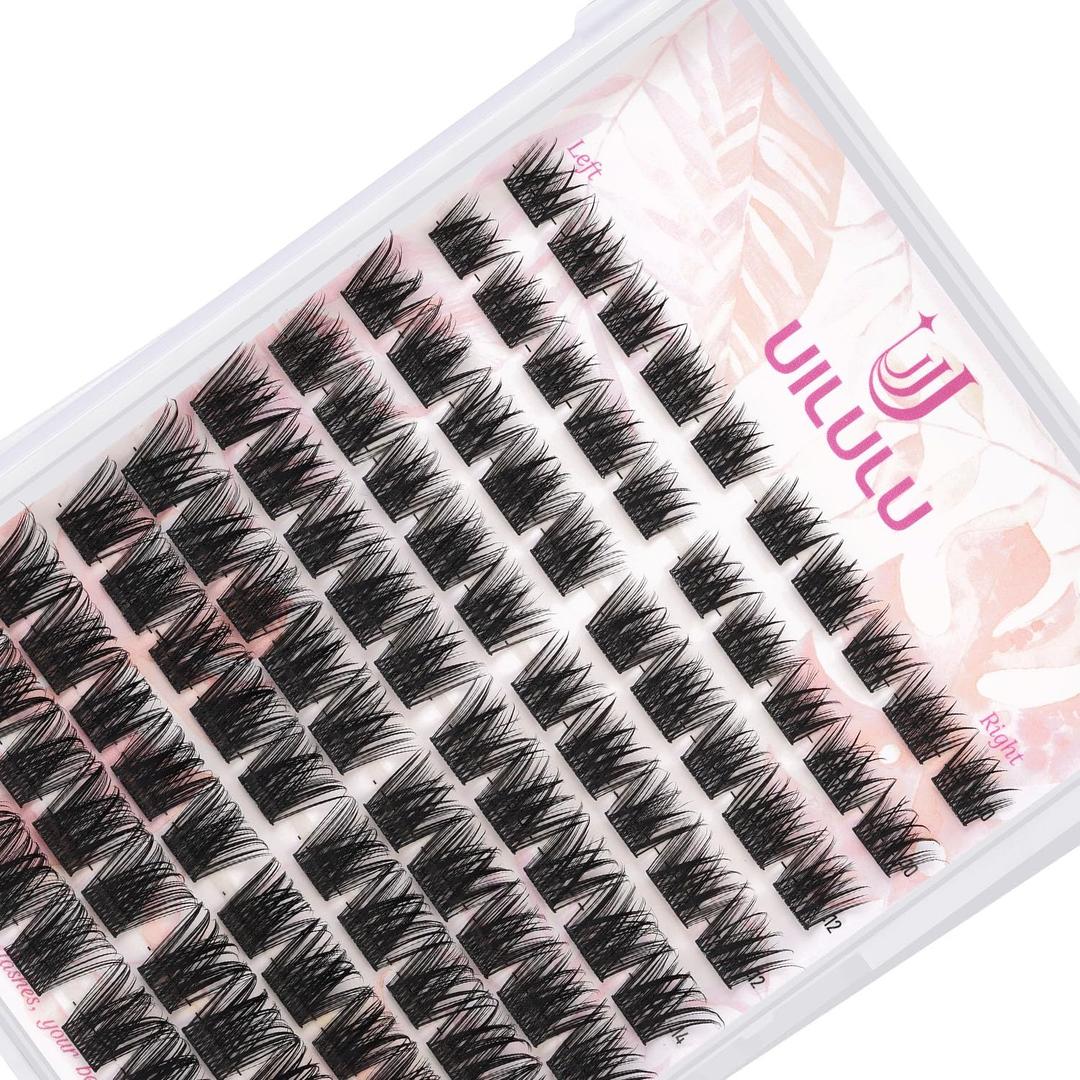 Lash Cluster D Curl, Individual Lashes for DIY Extensions, 10-18mm Mix | U17 lashes only, with D curl individual clusters in mixed 10-18mm lengths for DIY eyelash extensions and custom lash styles.