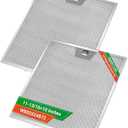 2PCS WB02X24872 Range Hood Grease Filter Compatible with GE JVW5301EJ1ES JVW5301SJ1SS JVW5301BJ1TS JVW5301FJ1DS JVW5301EJ2ES, Approximately 11-7/8 x 11-7/8 Inches